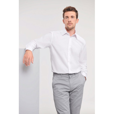 Men s long sleeve tailored Oxford shirt